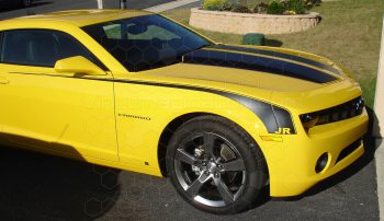 2014 to 2015 Chevy Camaro Front Side Hockey Stripes