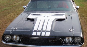 1970 to 1974 Dodge Challenger Hood Blackout / T-Hood Decal