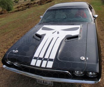 1970 to 1974 Dodge Challenger Hood Blackout / T-Hood Decal