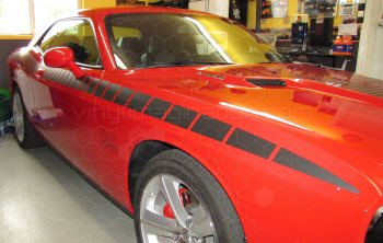 2008 Dodge Challenger Full Length AAR Stripes