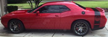 2008 to 2014 Dodge Challenger Rear Bumblebee Tail Stripes