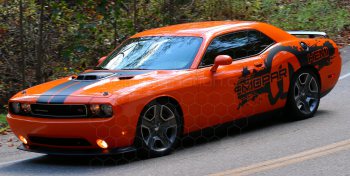 2008 to 2014 Dodge Challenger Drag Pack Splatter Stripes