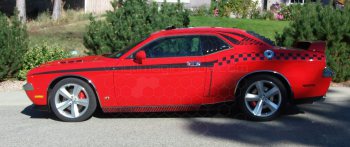 2008 Dodge Challenger Full Length Slim Upper Body Stripes