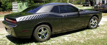 2008 to 2014 Dodge Challenger Full Length Slim Upper Body Stripes