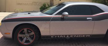 2008 to 2014 Dodge Challenger Full Length Upper Body Stripes