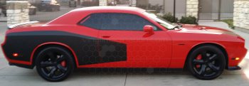 2008 Dodge Challenger Rear Billboard Side Stripes