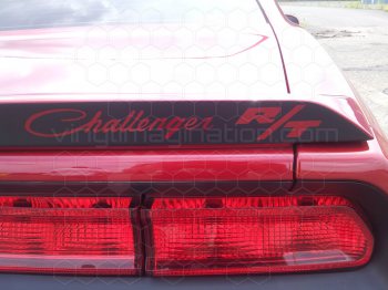 2008 to 2014 Dodge Challenger Rear Spoiler Blackout Decal