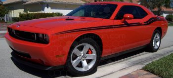 2015 to 2023 Dodge Challenger Full Length Slim Upper Body Stripes