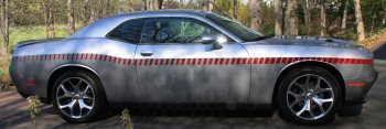 2015 to 2023 Dodge Challenger MOPAR 10 Style Beltline Stripes