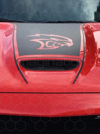 2015 Dodge Challenger SRT Hellcat / SRT 392 Power Bulge Hood Decal