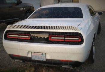 2015 to 2023 Dodge Challenger Rear Spoiler Blackout Decal