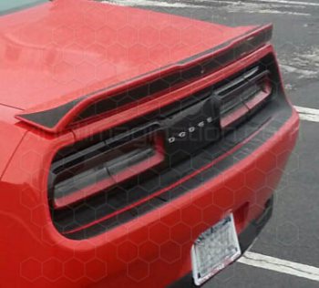 2015 to 2023 Dodge Challenger Rear Spoiler Edge Blackout Decal