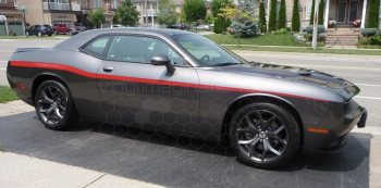 2015 to 2023 Dodge Challenger Yellow Jacket Style Beltline Stripes