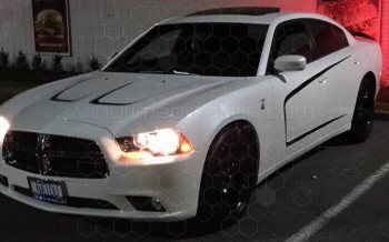 2011 to 2014 Dodge Charger Hood Scallop Accents