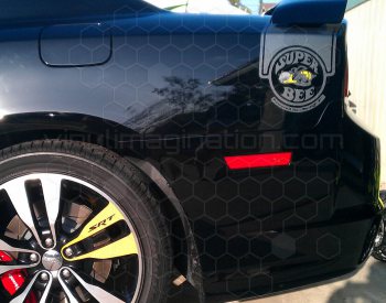 2011 to 2014 Dodge Charger Super Bee Tail Stripes