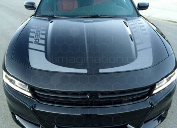2015 to 2023 Dodge Charger Hockey Stick Hood Stripes