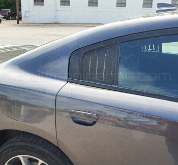 2015 to 2023 Dodge Charger Rear Side Window Simulated Louvers
