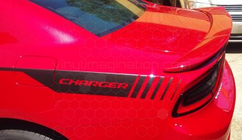 2015 Dodge Charger Side Scallop Accent Rear Quarter Stripes
