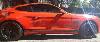 2015 to Present Ford Mustang Rocker Panel Stripes