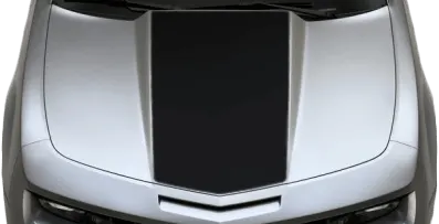 2010-2013 Camaro Center Hood / Cowl Decal on vehicle image.