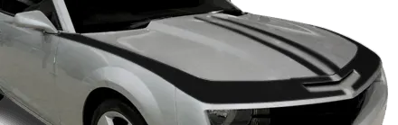 2010-2013 Camaro Upper Fascia, Hood & Fender Stripes on vehicle image.