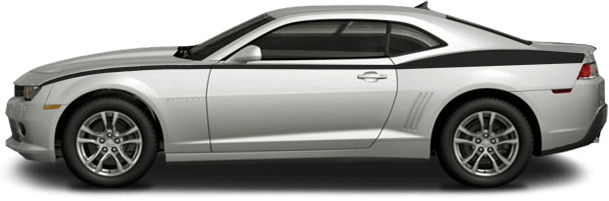 2014-2015 Camaro Full Length Upper Side Stripes on vehicle image.