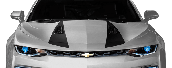 Image of Hood Spear Stripes on 2016 Chevy Camaro