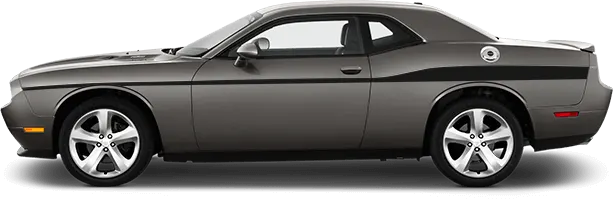 Dodge Challenger 2008 to 2014 Redline Side Stripes Extended