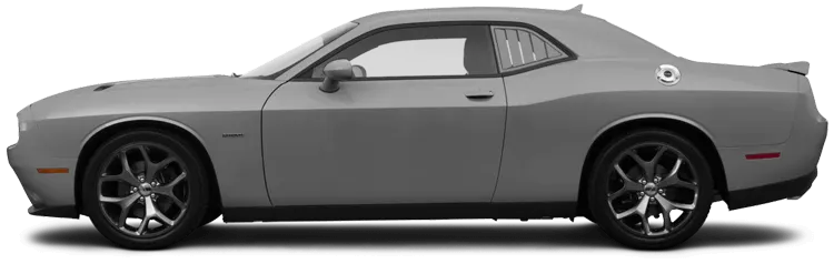 2008-2014 Challenger Rear Side Window Simulated Louvers on vehicle image.