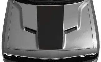 2015-2023 Challenger Center Hood Decal on vehicle image.