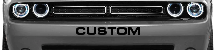 Dodge Challenger 2015 to 2023 Front Bumper Text