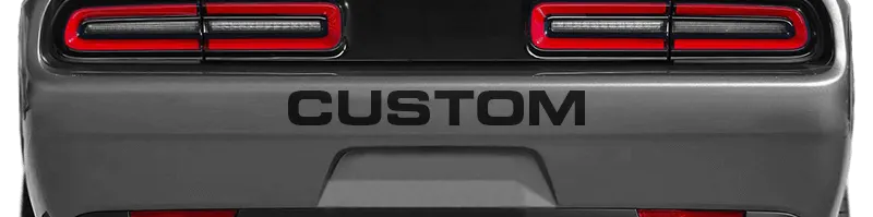 Dodge Challenger 2015 to 2023 Rear Bumper Text