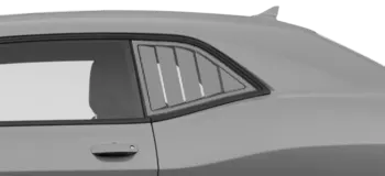 Image of Rear Side Window Simulated Louvers on the 2015 Dodge Challenger