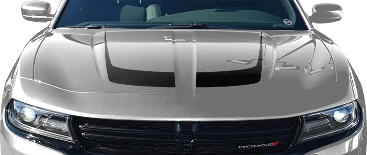 Dodge Charger 2015 to 2023 Hockey Stick Hood Accent Stripes
