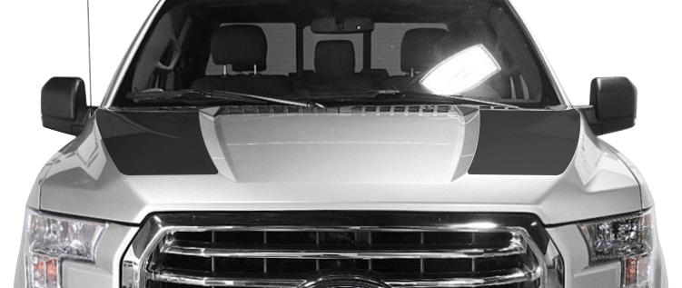 Ford F-150 2015 to 2020 Hood Cowl Stripes