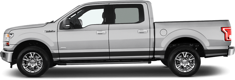 2015-2020 F-150 Rocker Panel Stripes on vehicle image.