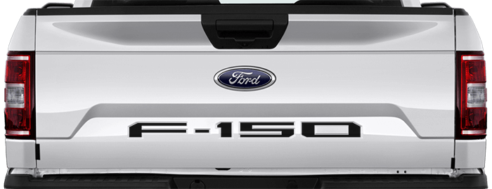 2015-2020 F-150 Tailgate F-150 Logo Inlay on vehicle image.