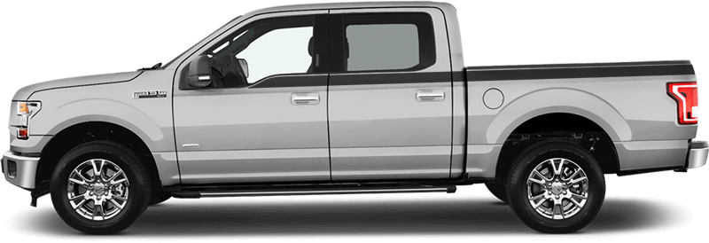 2015-2020 F-150 Upper Side Stripes on vehicle image.