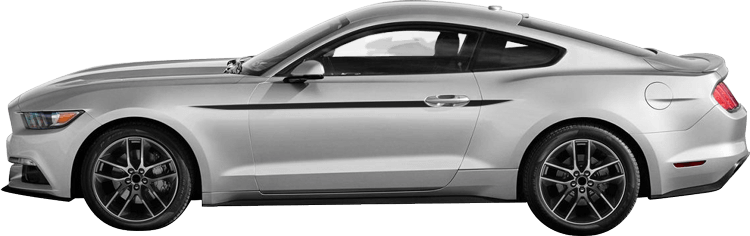 Image of Upper Side Accent Stripes on 2015 Ford Mustang