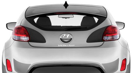 2011-2017 Veloster Rear Light Recess Blackouts on vehicle image.
