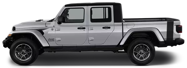 Image of JT Bed-Side Tail Stripe Graphics on 2020 Jeep Gladiator