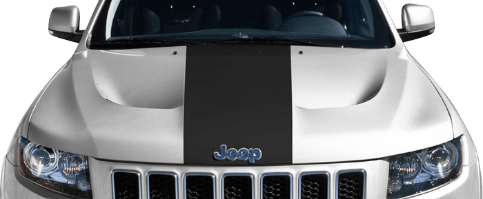 2011-2022 Grand Cherokee SRT Hood Center Stripe on vehicle image.