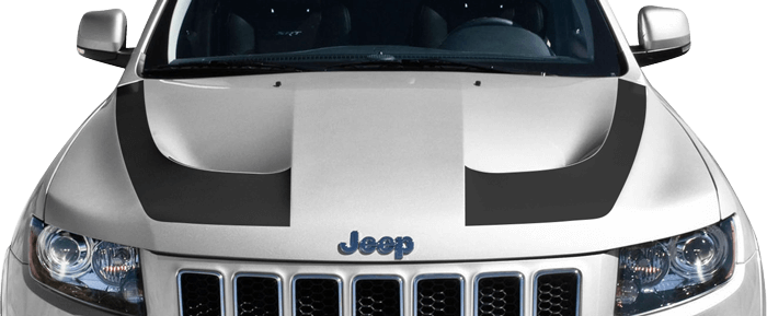 Jeep Grand Cherokee 2011 to 2022 SRT Hood Hockey Stick Stripes