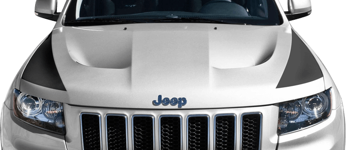 Jeep Grand Cherokee 2011 to 2022 SRT Hood Side Blackout Stripes